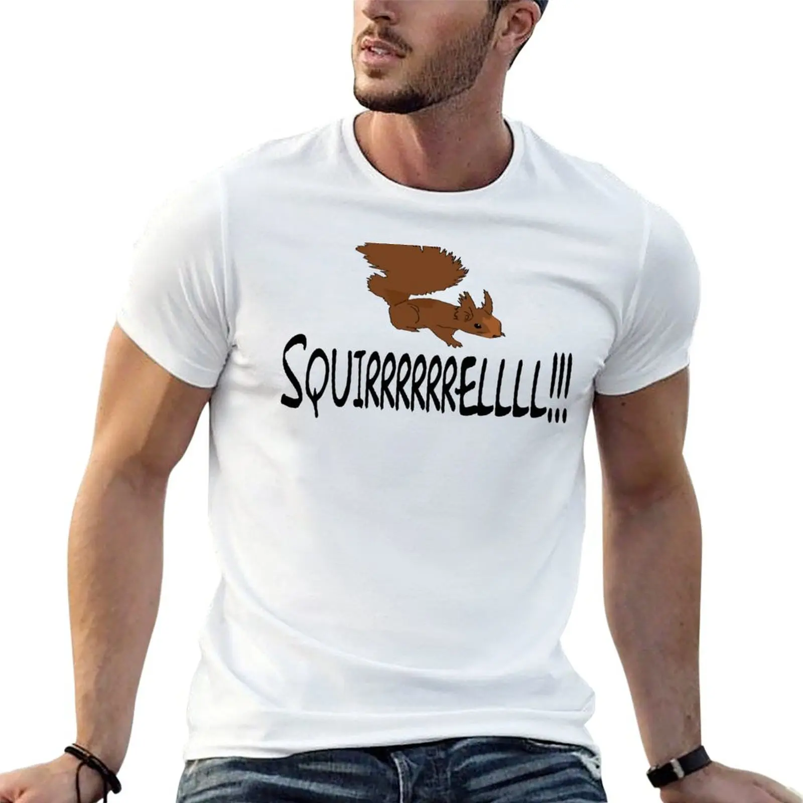 

percent Christmas t casual man Quote t man - Squirrel! for T-Shirt shirt 100 cotton shirt Vacation