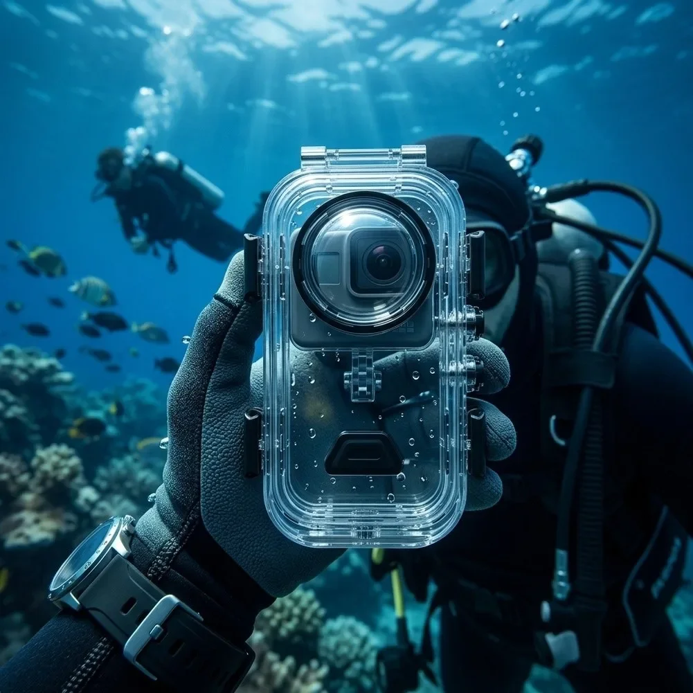 60M Waterproof Dive Housing Case With Magnetic Quick-Releases For Insta360 X6 Camera Underwater Photography Accessories view 5
