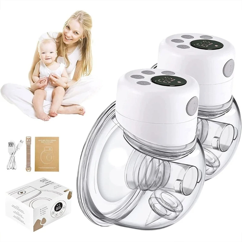 

B2EB Wearable Breast Silent Comfort Breast Milk Extractor Collector BPA