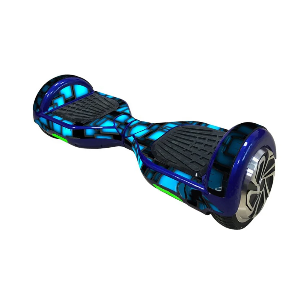

PVC Self-Balancing Electric Scooter Sticker Protective Skin Decal Cover 6.5 Inch Blue Waterproof Durable Scratch Protection