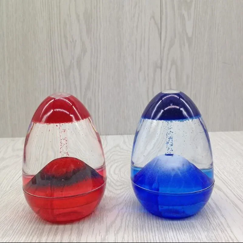 Movement Liquid Hourglass Creative Volcano Oil Sandglass Home Decor Craft Glass Ornaments Sand Timer Christmas Valentine Gifts