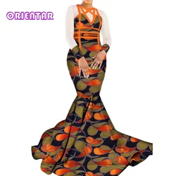 ORIENTAR Fashion African Print Dresses for Women Elegant Long Dashiki Maxi Dresses Wedding Party African Clothing 6XL WY319
