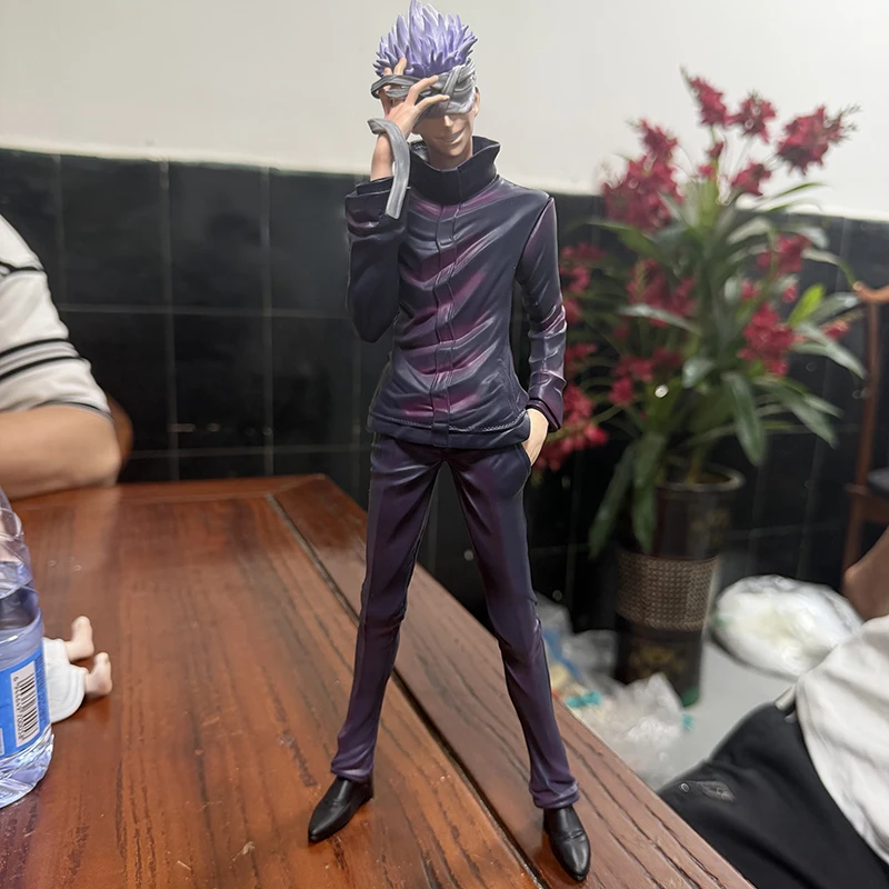 

31 см Фигурка Сатору Годжо из аниме «Магическая битва» (Jujutsu Kaisen) для декора рабочего стола, украшение для ПК, коллекционная игрушка для отаку, подарок на фестиваль