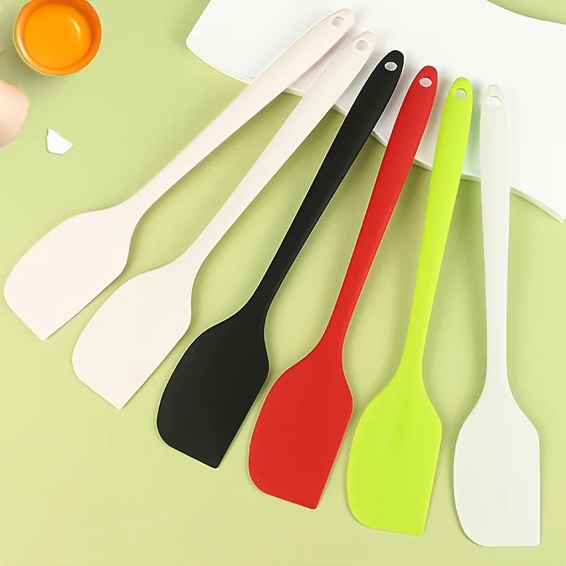 4pcs Silicone Spatula Resistant And Non-Slip,for Mixing Cream,Butter,Cake Batter,Cooking Kitchen Additions,Reusable Baking Tools