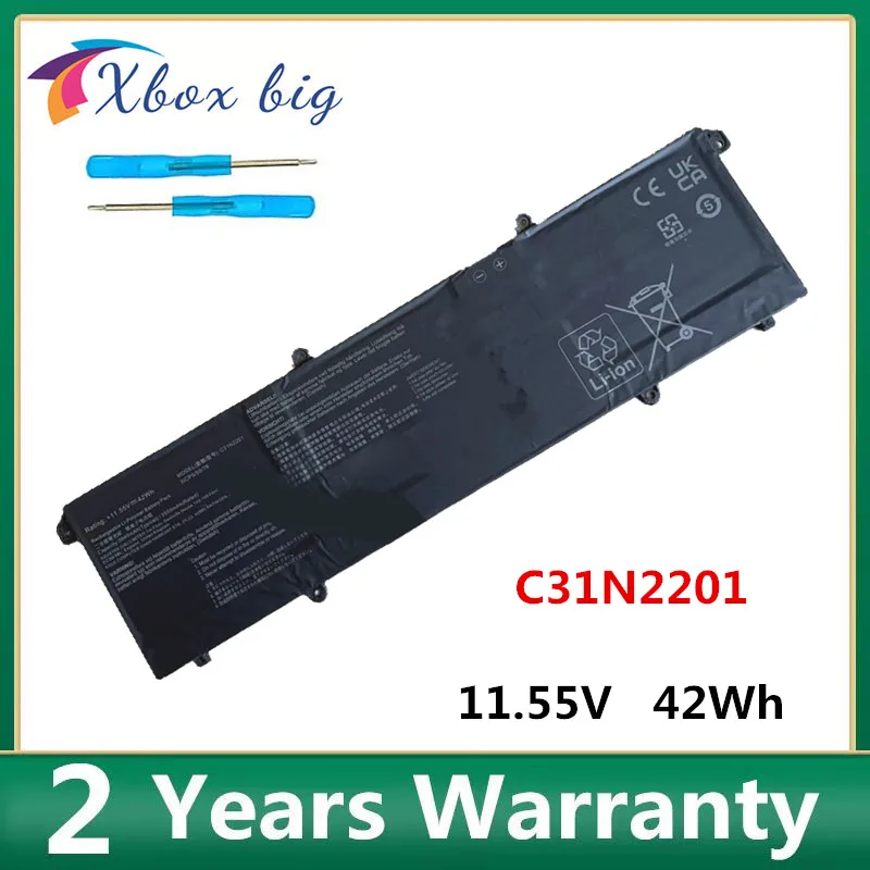 C31N2201 Laptop Battery For Asus 0B200-04260000 Battery 3640mAh 11.55V 42Wh Notebook 