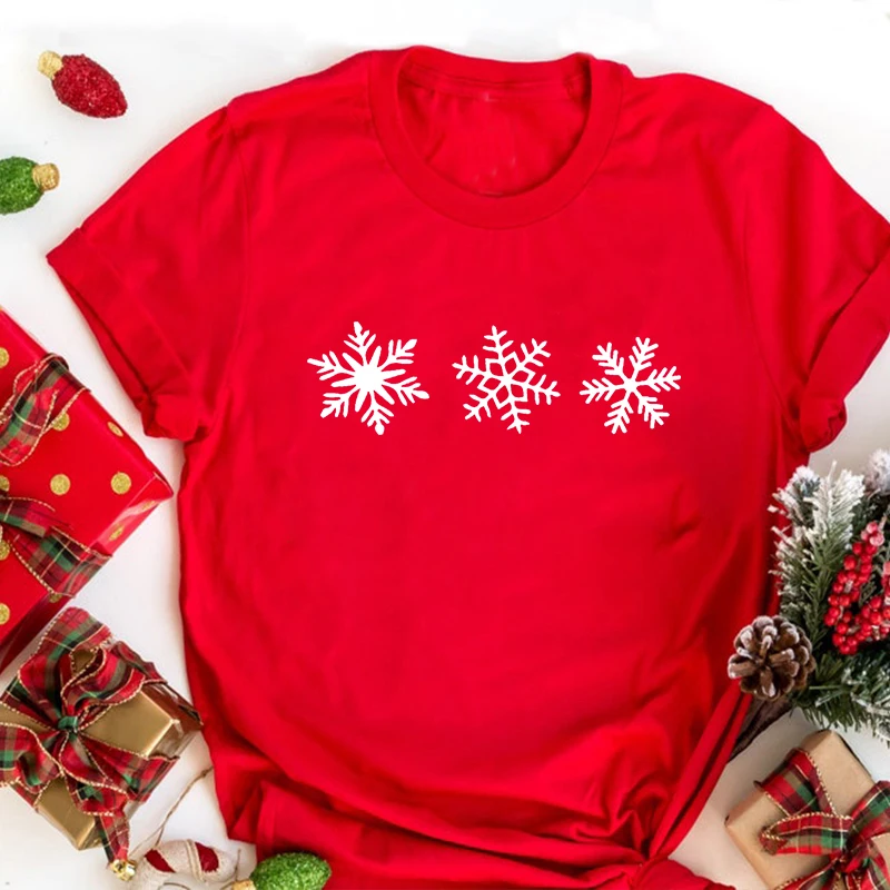 

Snowflake Christmas T-shirt Family Christmas Shirts Funny Womens Christmas Shirt Christmas Vacation Shirts for Women Vintage M