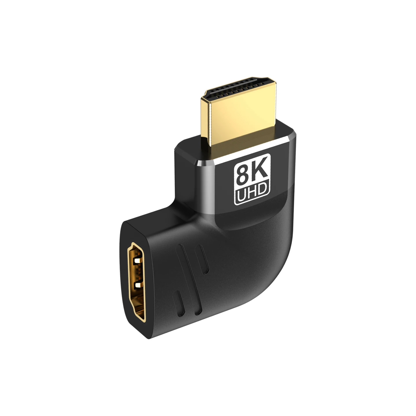 8K HDMI-Compatible Side Bend 90 Degree Adapter 90 Degree Right Angle 270 Degree Adapter HDMI Male To Female Expansion Connector