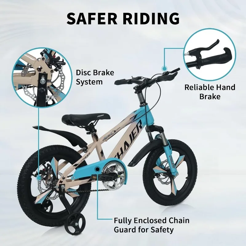 1Pc Bike Bicycles Mountain Bicycle Gold 16In with Training Wheels Ride on Toys Correpasillos Trotinette Electrique Scooter Cocuk