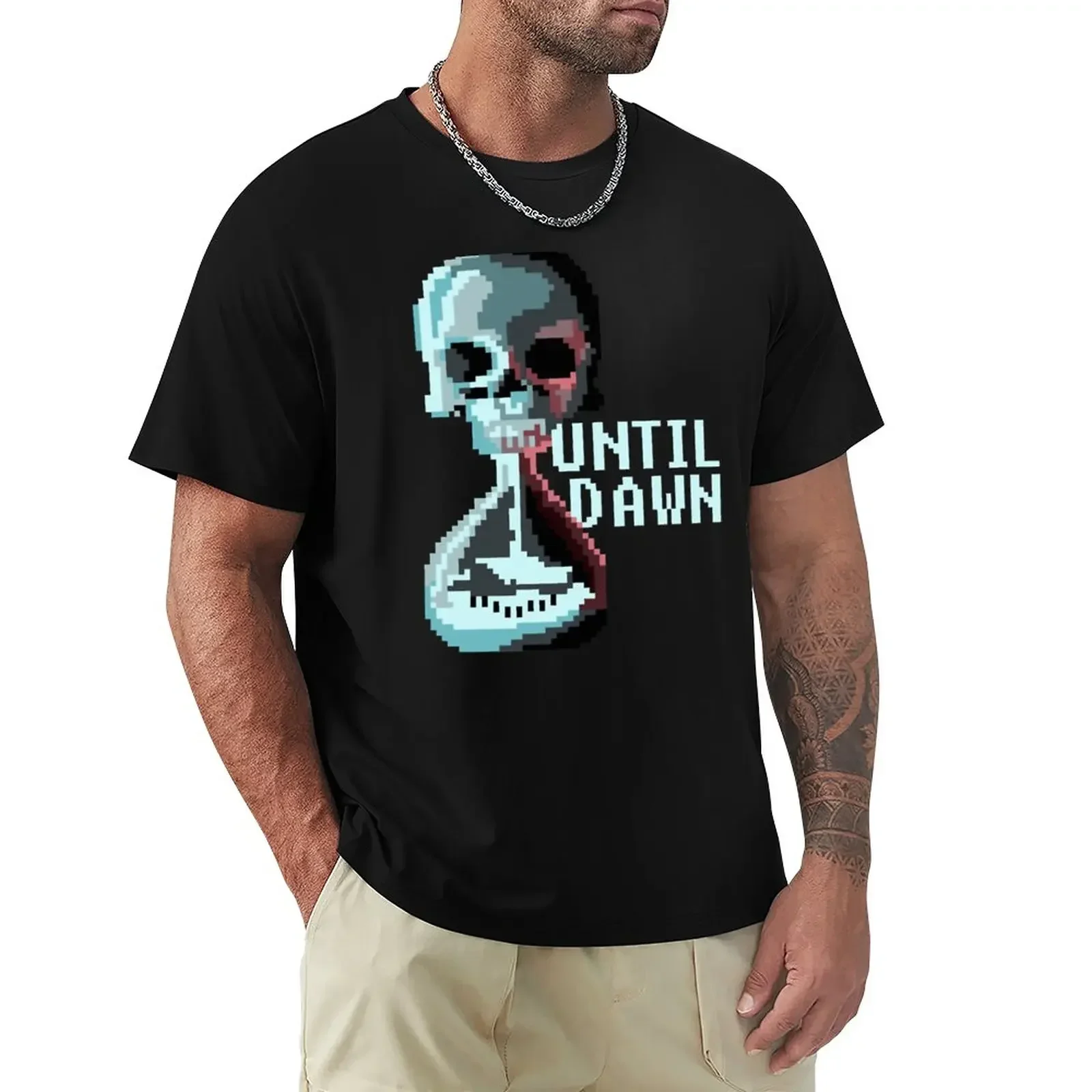 Bit Until Dawn Famous Horror Movie Actors Watch Suspense And Attr T-Shirt Summer fashion New Arrival Cotton Short Sleeve style