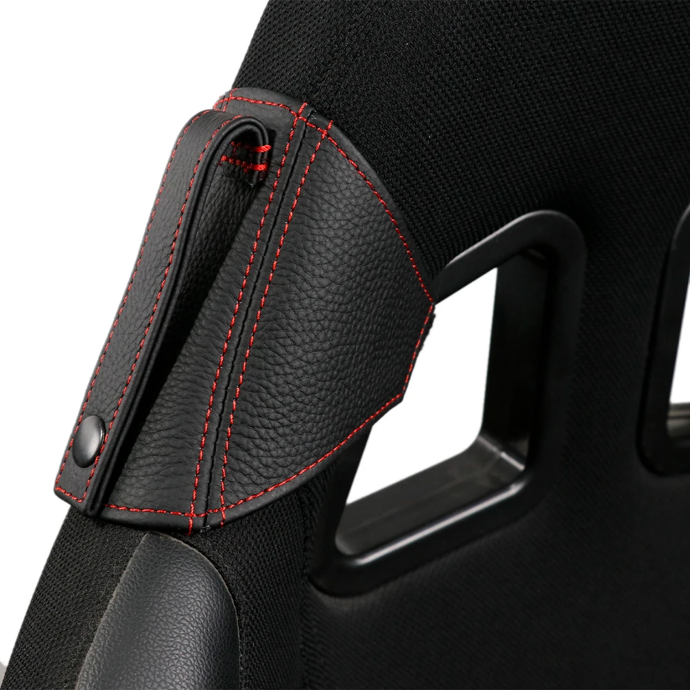 JDM Racing Bucket Seat Belt Holder Protector Genuine Leather Seatbelt Guide for BRIDE RECARO SPARCO OMP 