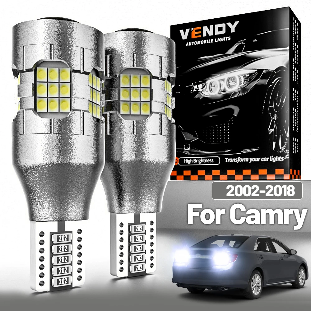 

2 шт. светодиодный фонарь заднего хода для Toyota Camry 2002-2018, резервная лампа 2009 2010 2011 2012 2013 2014 2015 2016 2017 Canbus, аксессуары