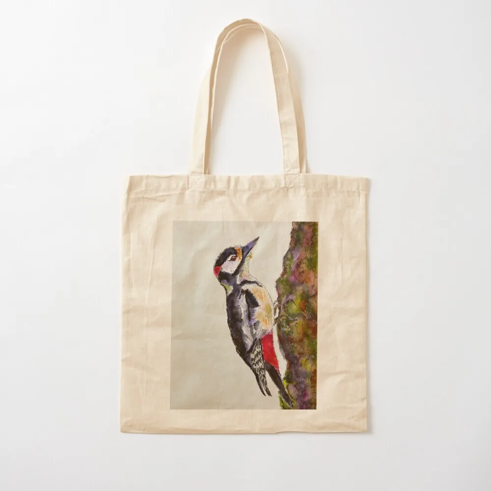 Great spotted woodpecker Tote Bag