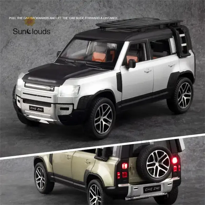 Defender Car Model Alloy Diecast Metal Toy Car Model Simulation Vehicles Toys For Children Gifts Collection