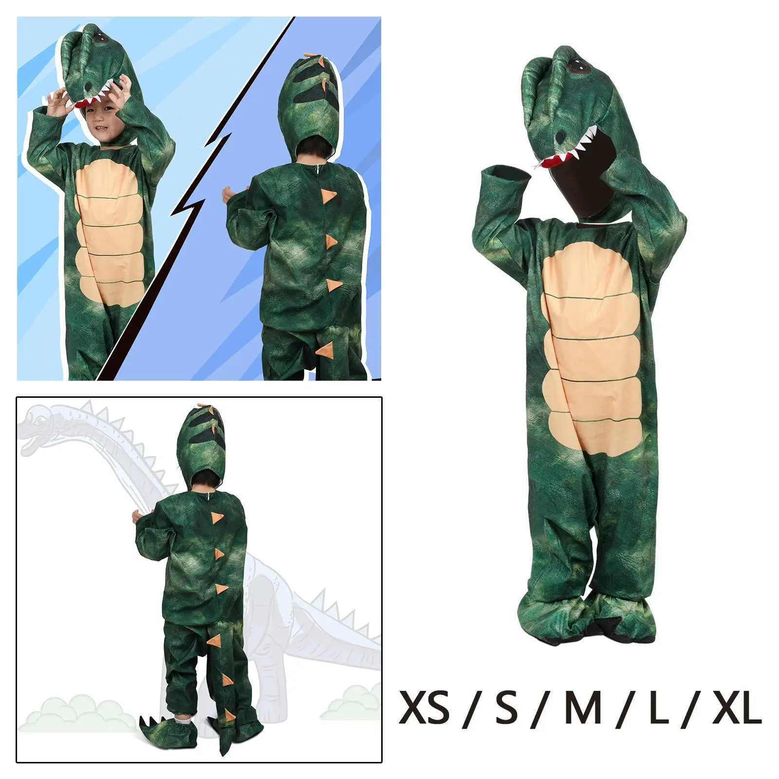 Kids Dinosaur Costume Dress up Funny for Boys Animal Cosplay Outfit Dinosaur