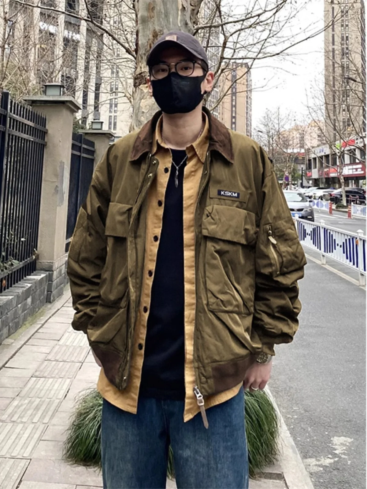 جايت بيسبول كبير الحجم للرجال والنساء لربيع وخريف 2024 جديد Sle أمريكي عتيق للصيد والطيران Jaet