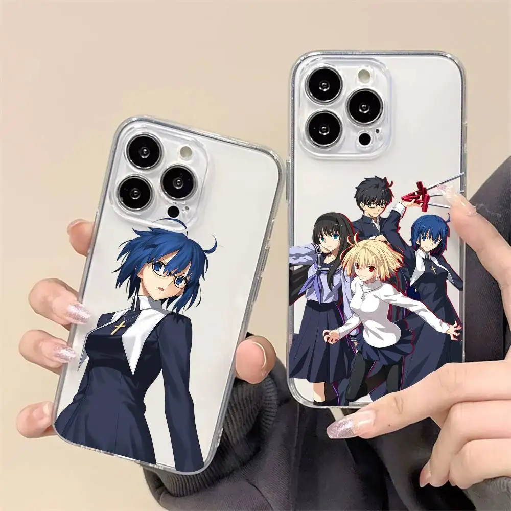 

Melty Blood Game Tsukihime Phone Case For iPhone17,16,15,14,13,12,11 Plus,Pro Max Soft Transparent Cover