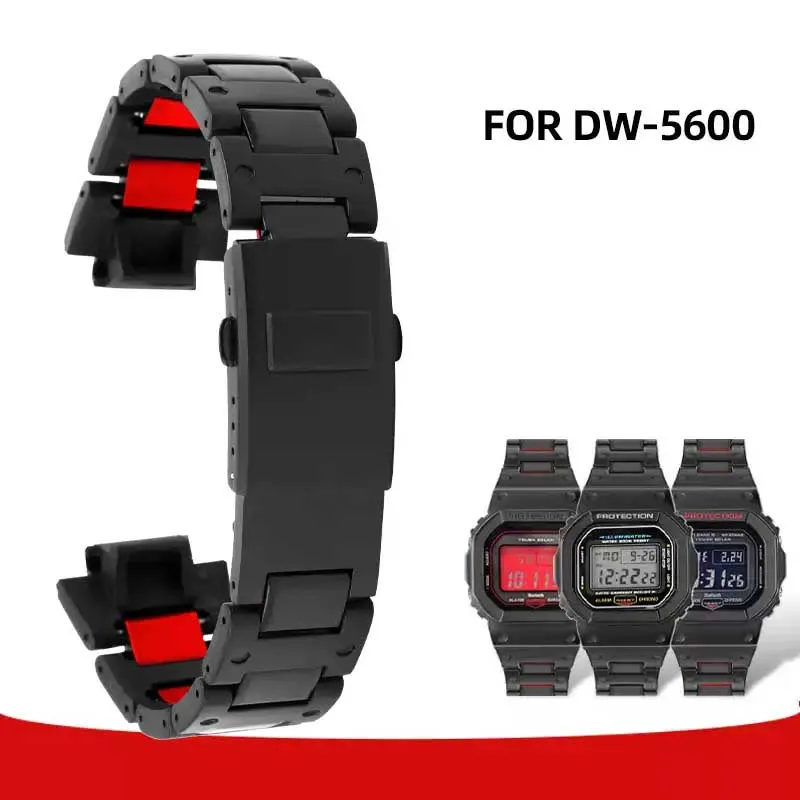 

Plastic steel watchband High quality men's watch strap For Casio G-SHOCK DW5600 GW-M5610 GA-2100 DW-6900 series Bracelet 16mm