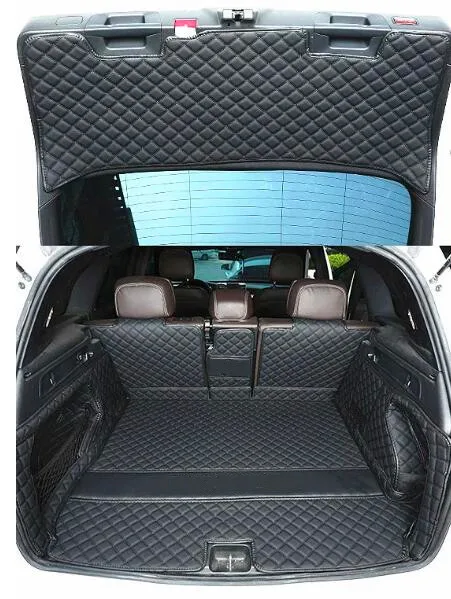 

Full set car trunk mats for Mercedes Benz GLC 200 220 250 300 350 400d X253 2022-2015 Top quality cargo liner boot carpets cover