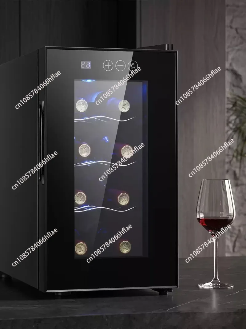 Modern Slim Horizontal Built-In Compressor Wine Fridge, Under Counter Wine Refrigerator for Home Kitchen