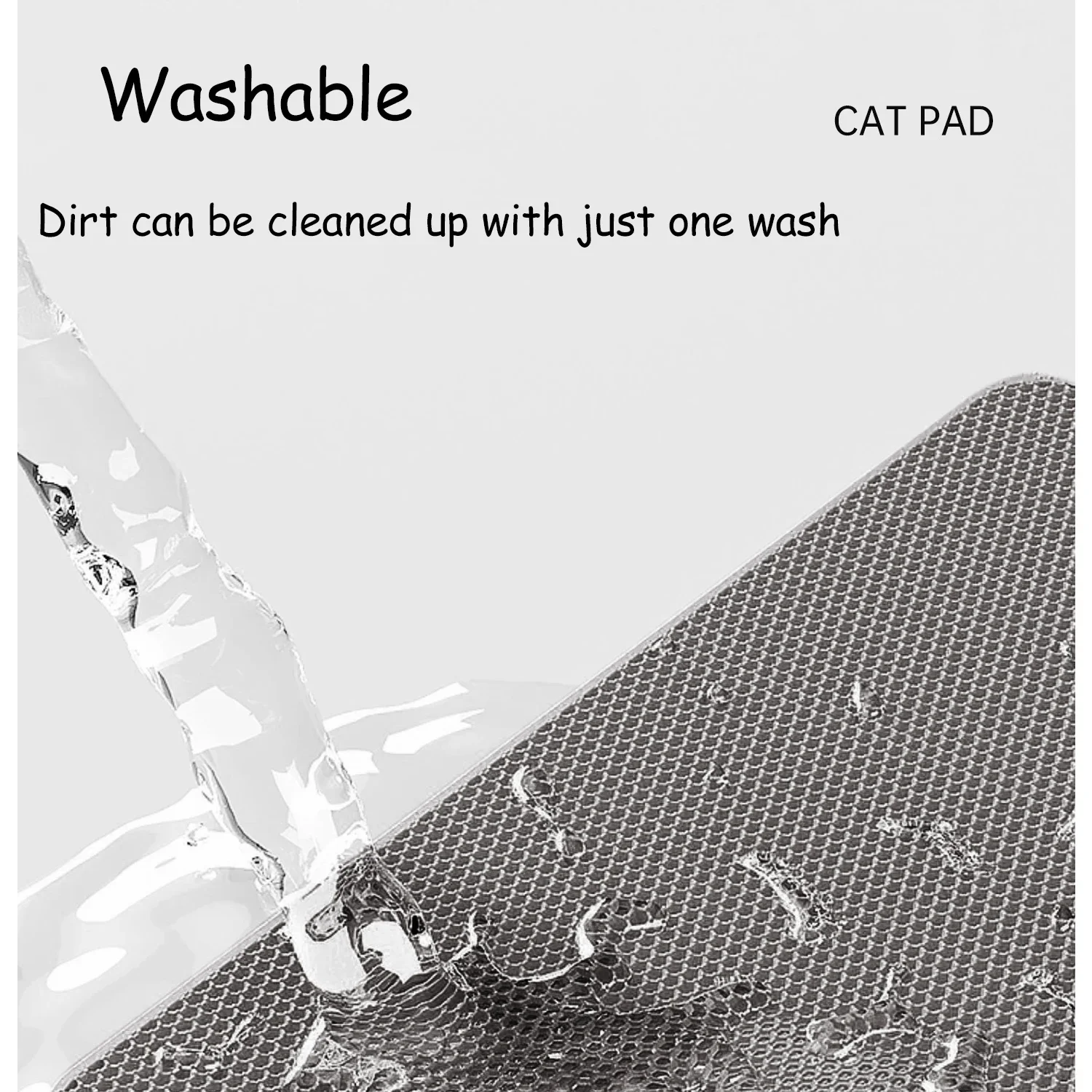 Extra Grote Kattenbak Mat 90X60CM Waterdicht Anti Slip Dual Layer Trapping Litter Zand Wasbare Huisdier vloerbeschermer