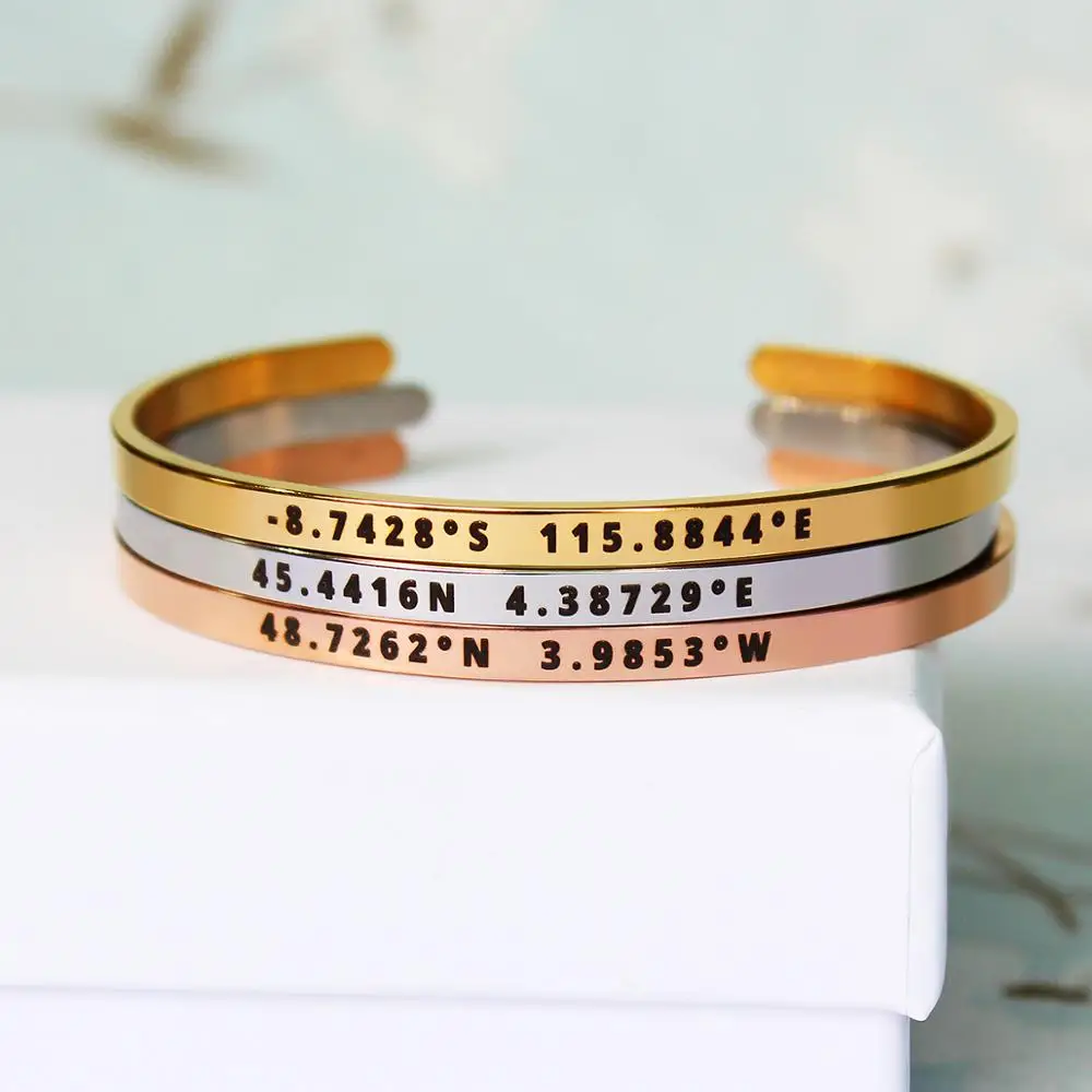 Wholesale 125pcs Customized Personality Stainless Steel Open Cuff Bracelet Bangle Engraved Infinite Love Jewelry