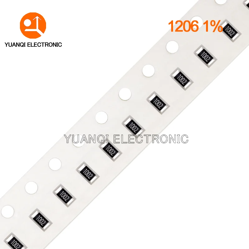 100pcs 1206 1% SMD resistor 1.07K 1.27K 1.47K 2.26K 2.87K 3.32K 4.87K 6.49K 12.1K 17.4K 22.6K 28.7K 44.2K 64.9K 88.7K 97.6K ohm