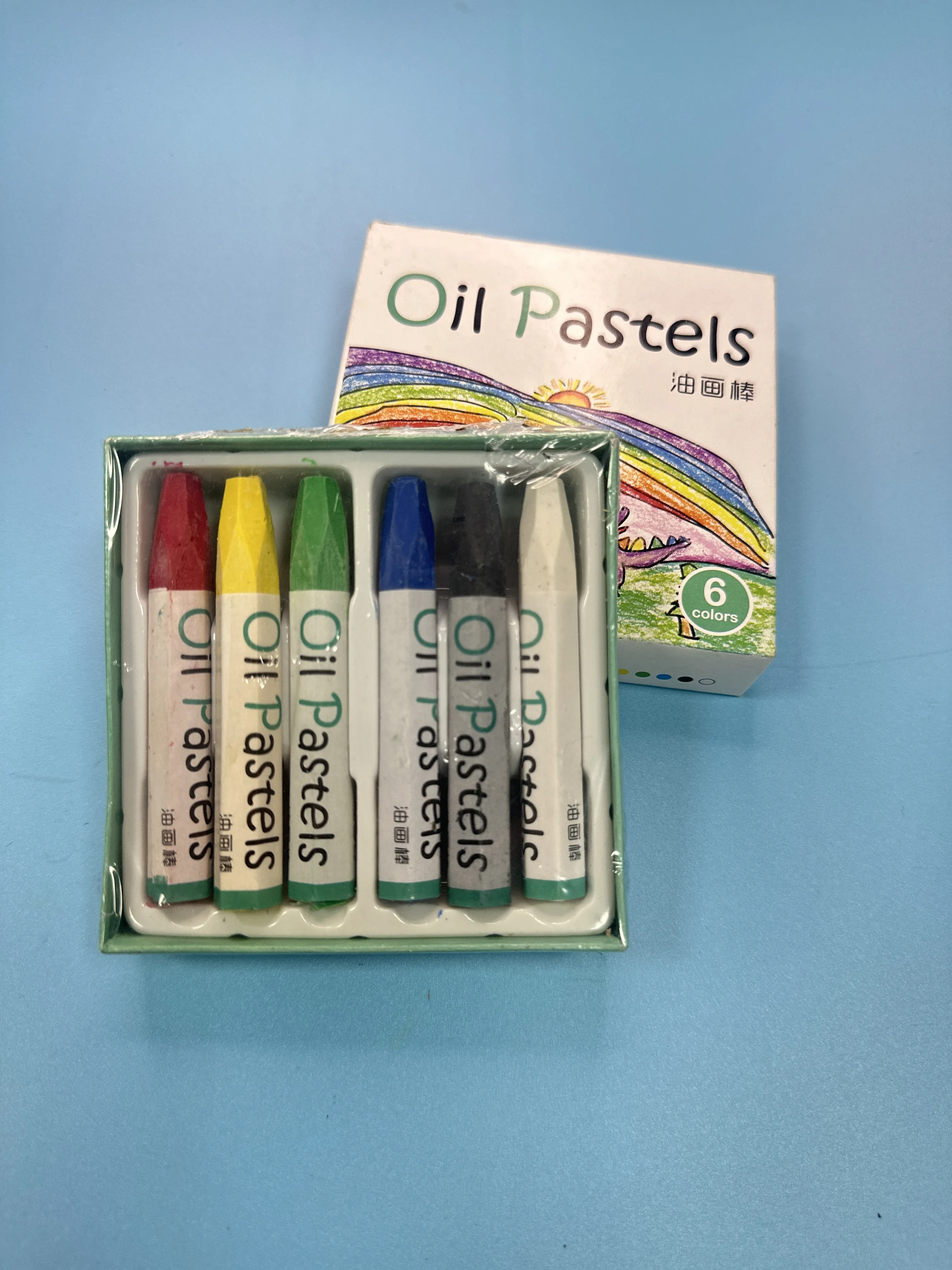 

6 - Color Non - Toxic Washable Round Art Oil Pastel Set for Kids Painting Drawing and Graffiti