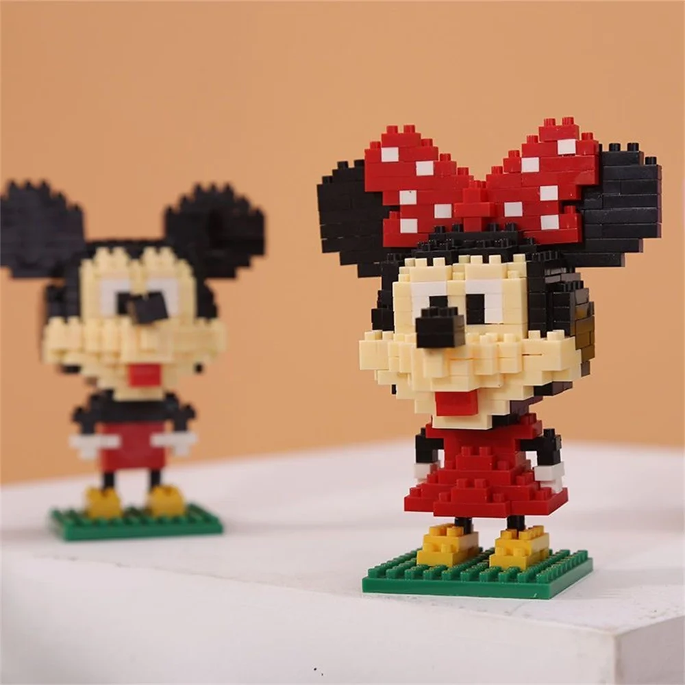 9cm high particle building blocks assembly mini desktop ornaments room decoration Halloween Christmas anime cartoon kawaii