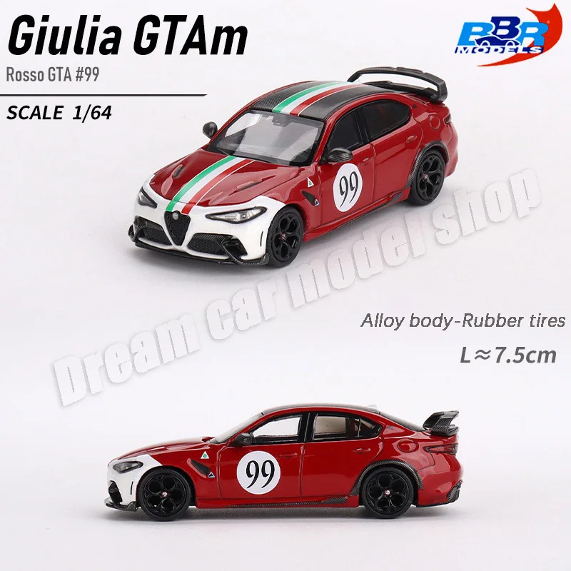 Original BBR 1:64 Alloy Die-cast Car Model Ferrari 296GTB Alfa Romeo Giulia GTA Miniature Car Models Collectible Toys