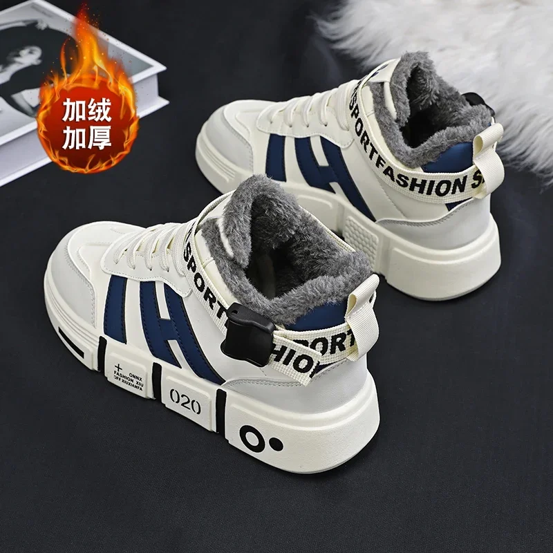 المرأة الصوف مبطن الشتاء الدافئ أحذية رسمية في الهواء الطلق مقاومة البرد عدم الانزلاق الثلوج الأحذية العصرية عالية أعلى سميكة سوليد أحذية قطنية #4