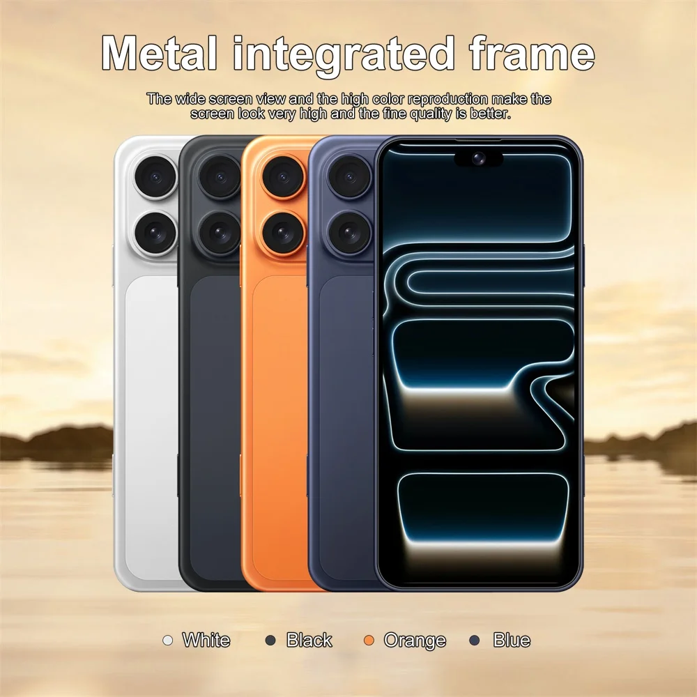 K-Touch Smartphone 5G für 17 Pro Max, 7,3-Zoll-Vollbild-Display, 5G-Mobiltelefon mit Dual-SIM-Funktion, Android-Smartphone, 16+48-MP-Kamera, Gesichtserkennung, entsperrt, 7800-mAh-Akku, Mobiltelefone. – Detail 7