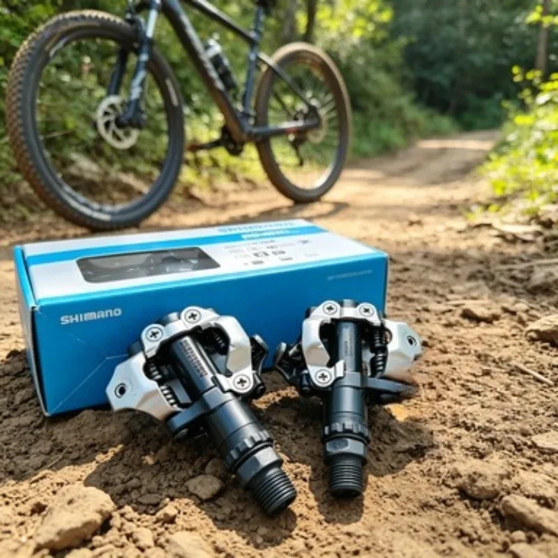 Педали Shimano PD-M520/M540 для MTB с креплениями SH51 для повышенной износостойкости на бездорожье, профессиональные, с многонаправленным отсоединением, SPD