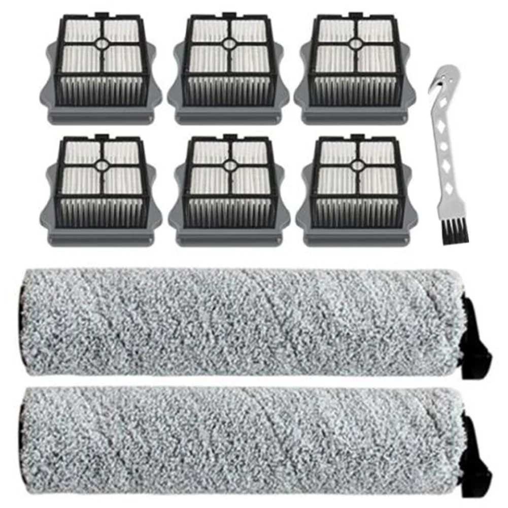 Brush Roll and Vacuum Filter for TINECO IFLOOR, IFLOOR3, Floor One S3 Hardwood Floors Wet Dry Vacuum Cleaner Parts