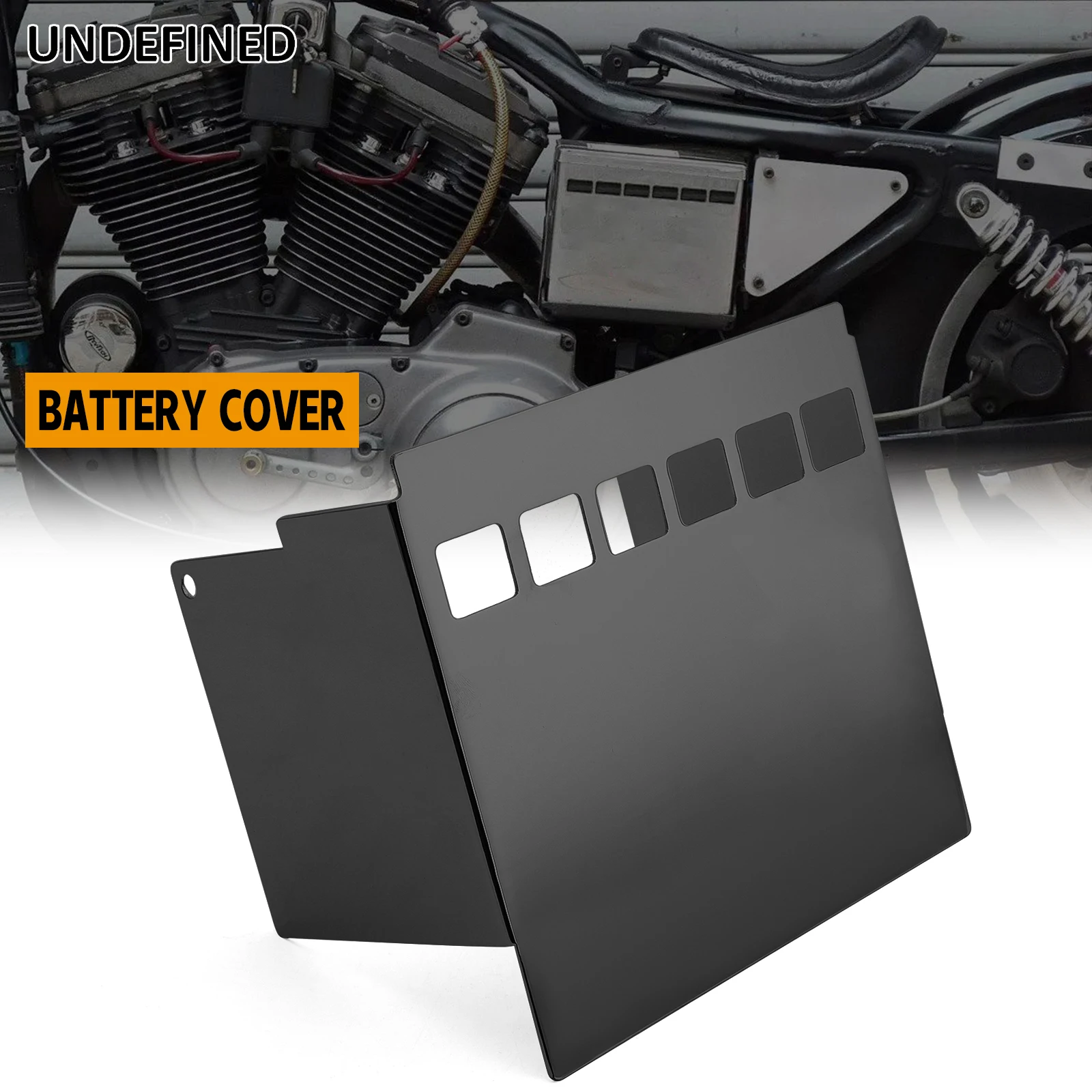 

Motorcycle Black Battery Side Cover 66347-91 For Harley Sportster XL 82-99 Dyna FXD 91-96 Low Rider Super Wide Glide Fat Bob