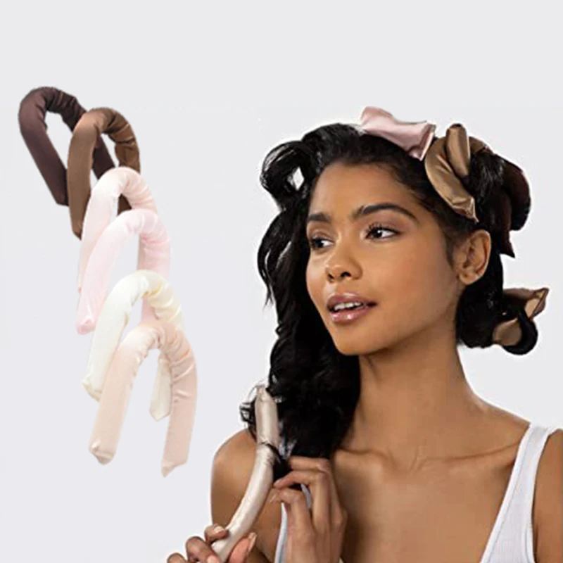 

Six Color Set Rubber Curling Iron Big Wave Sleep Heatless Curling Iron Six Piece Set Curling Iron Artifact