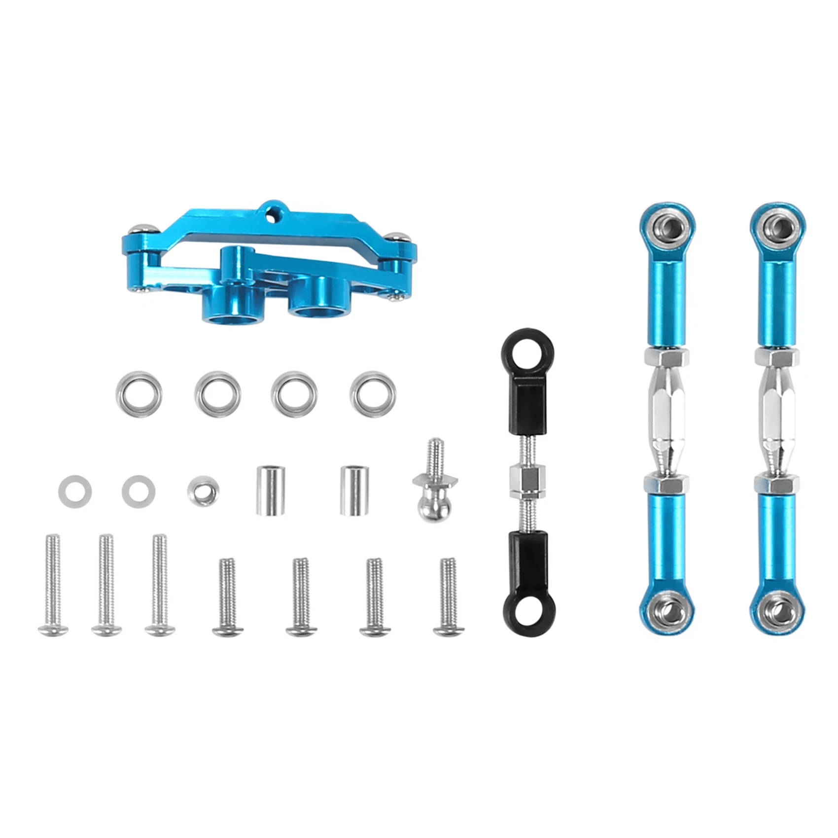 Aluminum Alloy Ball Bearing Crank Steering Set for Tamiya TT02B TT-02B 1/10 RC Car Upgrade Parts Accessories