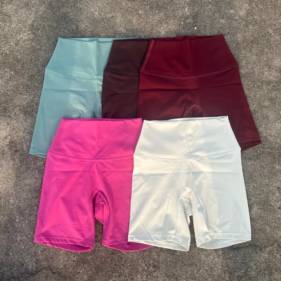Solid Color High Waist Yoga Short Legging Cycling women Soft Fitness Sports Short Gym Compression Comprehensive Training Jogging