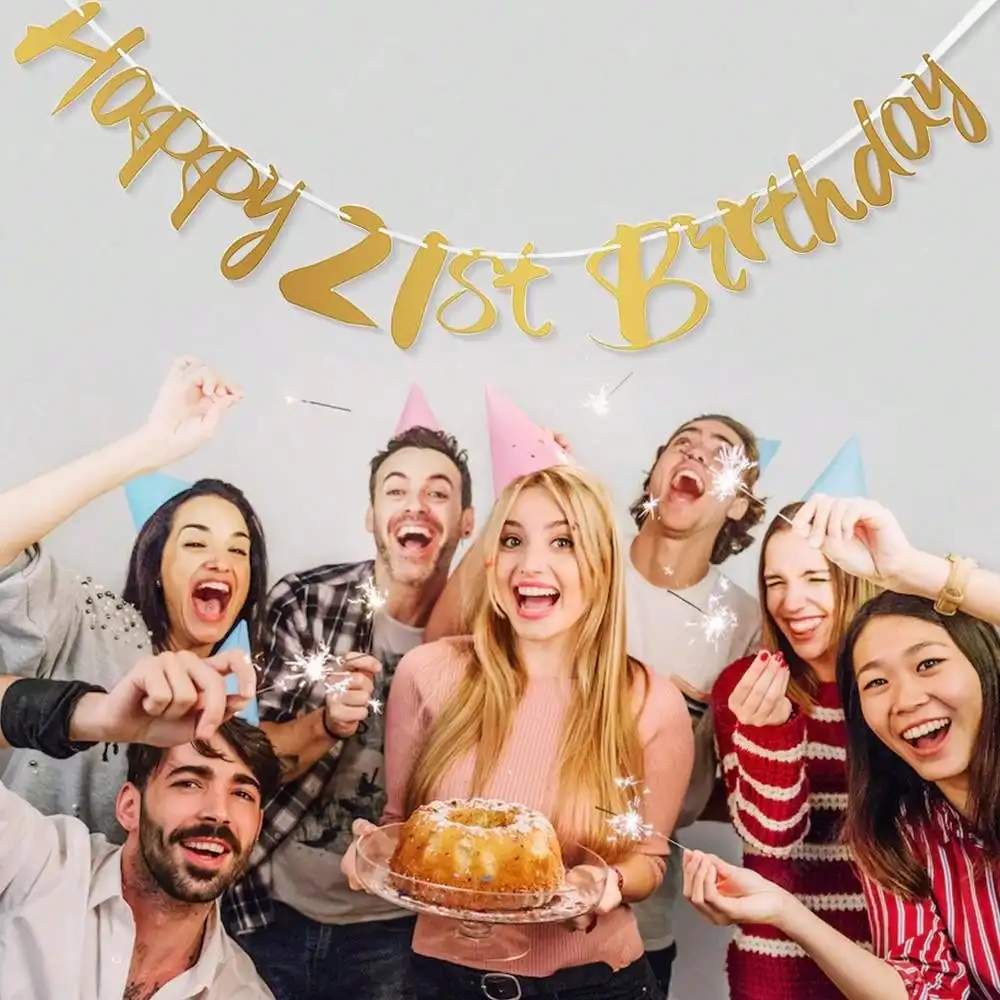 1PC Alles Gute zum Geburtstag 16/18/21/30/40/50/60/70/80thYear Alte Einweggeschirr Schwarz Gold Platte Tischdecke Banner Für 60. Geburt – Detail 4