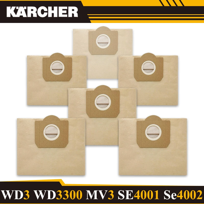 For KARCHER WD3 Premium WD3 959-130 RB88 RU100 RU101 A2204 A2656 Vacuum cleaner Sweeping Dust Bag Replacement Parts Spare Parts