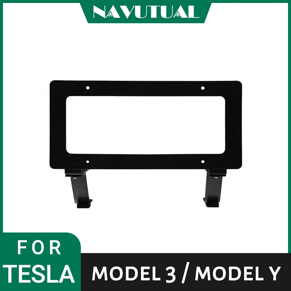 For Tesla Model 3 Y New Energy License Plate Frame Side Car Front Modification Accessories Artifact Parts American Standard