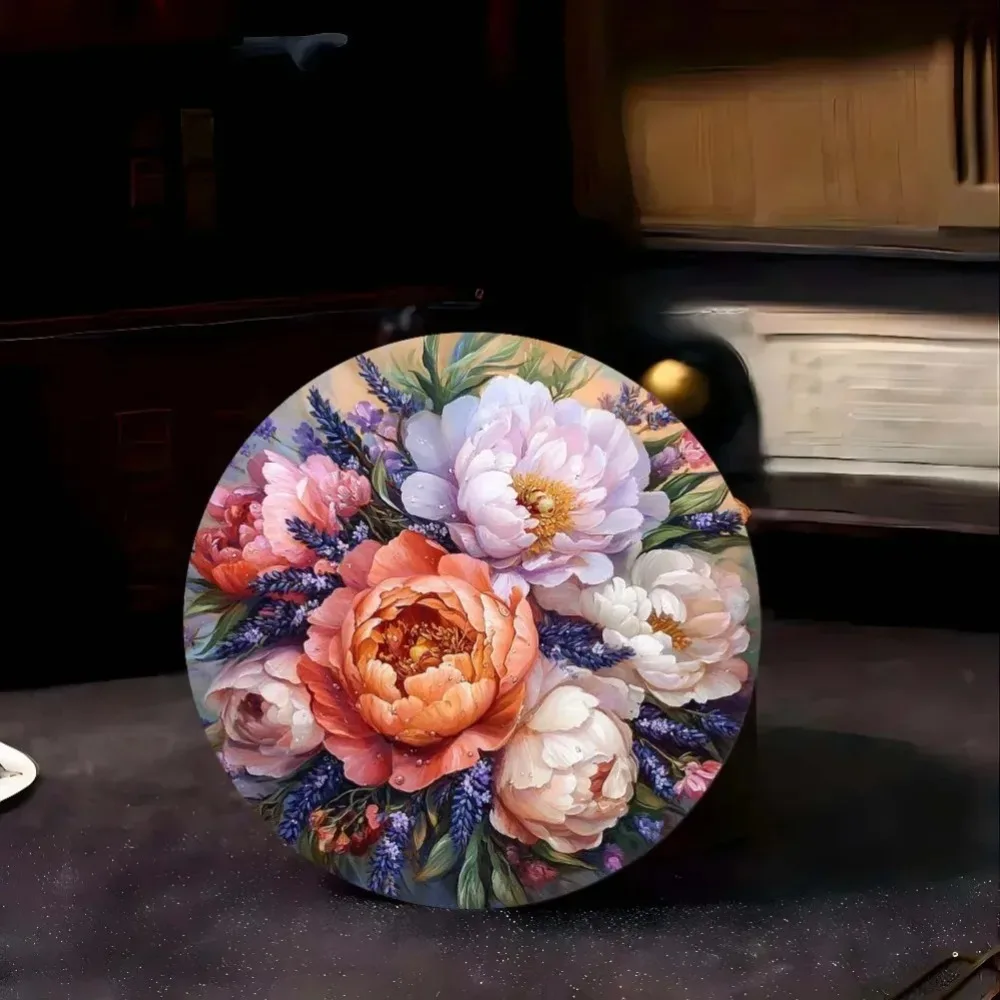 1 шт., устойчивая к атмосферным воздействиям металлическая жестяная пластина-коричневый узор лошади, предварительно просверленные отверстия для дома и офиса, искусство