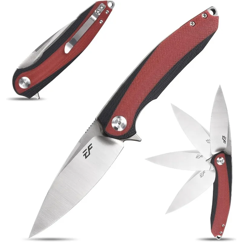 

EF954 Folding Knife D2+G10 Portable Pocket Knife Hunting Camping Survival Jackknife Tactical Outdoor Fruit Knives EDC Tools