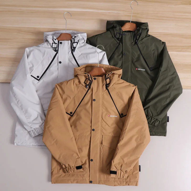 

Мужское пальто Nordic Sle Jaet Large ket с капюшоном, ветрозащитное теплое хлопковое пальто Faion Urban Youth, повседневное длинное пальто с капюшоном Sve