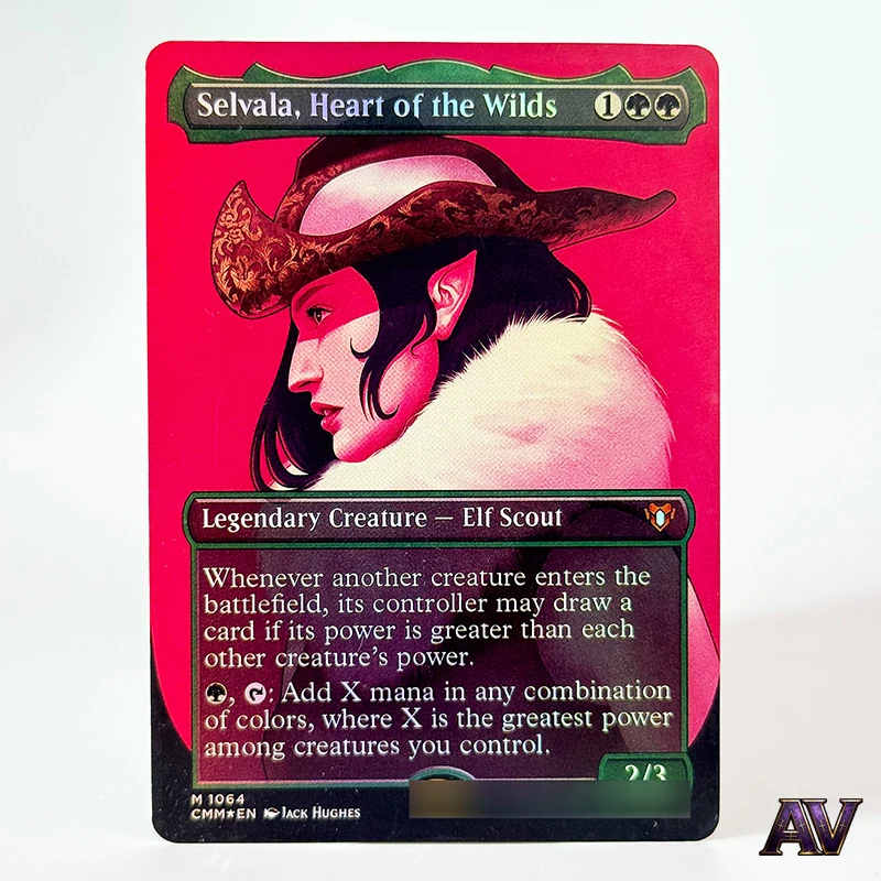 Selvala, Corazón de la Naturaleza Salvaje, Criatura Legendaria - Cartas Proxy Mágicas Raras de la Colección Elf Scout Command Masters