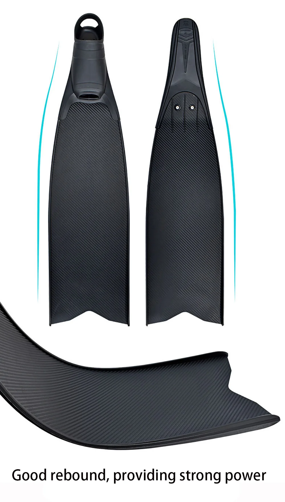 Professionelles Tauchen, lange Flossen, leichte Flossen, Wassersport, Strandschuhe, Schnorcheln, FreeDiving, Speerfischen, Jagd – Detail 7