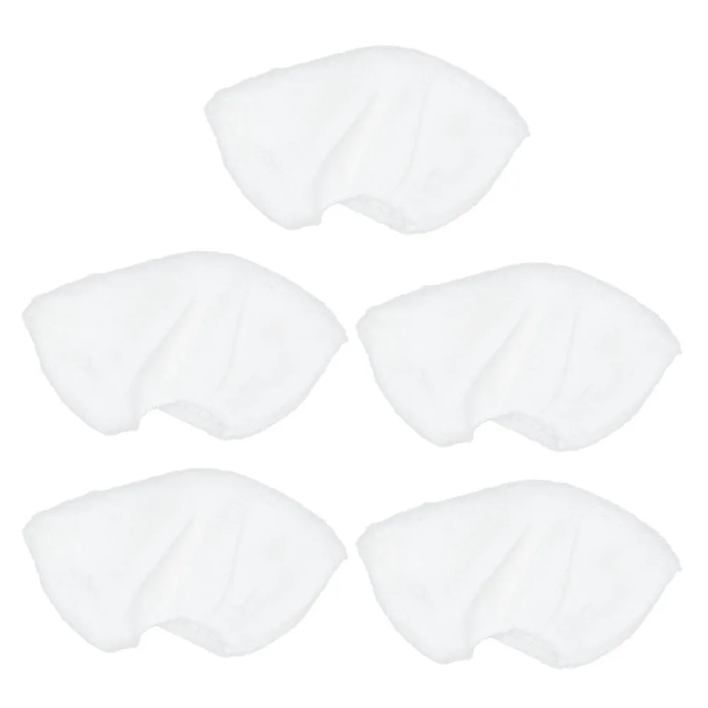 5PCS Microfiber Steam Mop Pad Washable White Steam Nozzle Part Steam Mop Sleeve for Karcher SC1 SC2 SC3 SC4 SC5 SV7