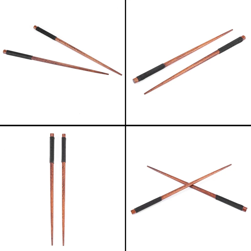 1 Pairs Japanese Natural Wood Chopsticks Value Pack Cooking Tableware Theaceae Black