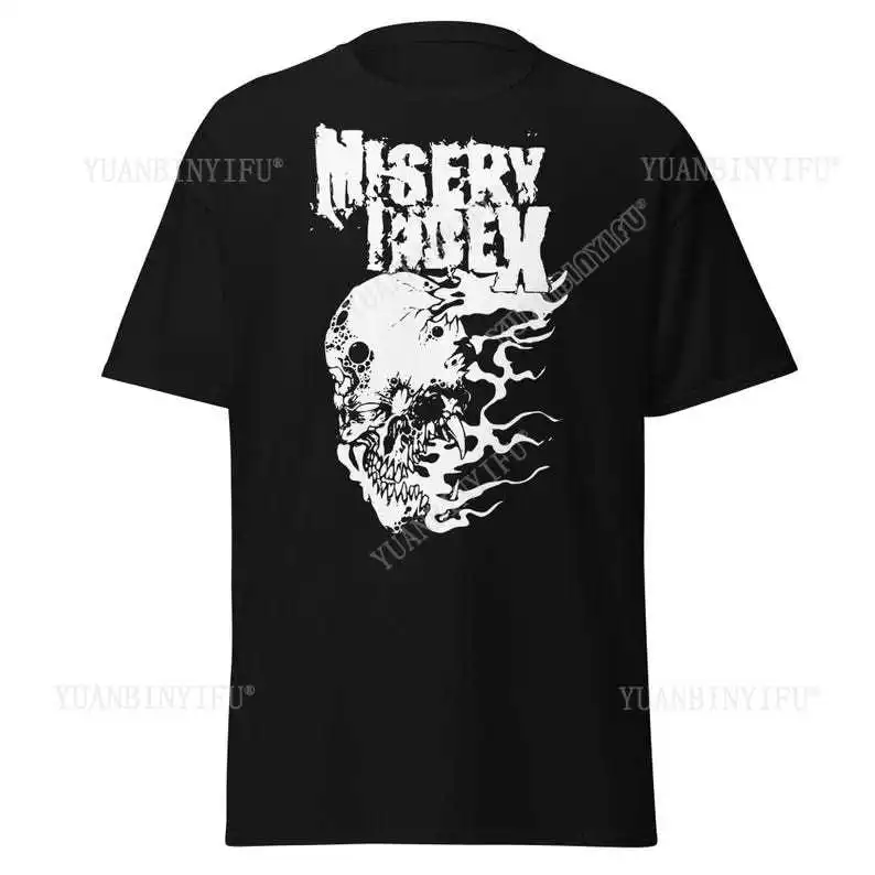 Misery Index T-Shirt Death Metal Band Tee Deathcore Cotton Clothing for Extreme Rock Music Metal Fans
