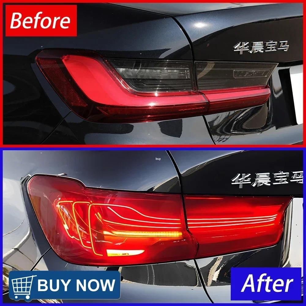 

Обновление 4-й серии, лазерный светодиодный задний фонарь, аксессуары для BMW 3 серии G20 G28 320i 325i 330i 2020-2024, задний фонарь в сборе