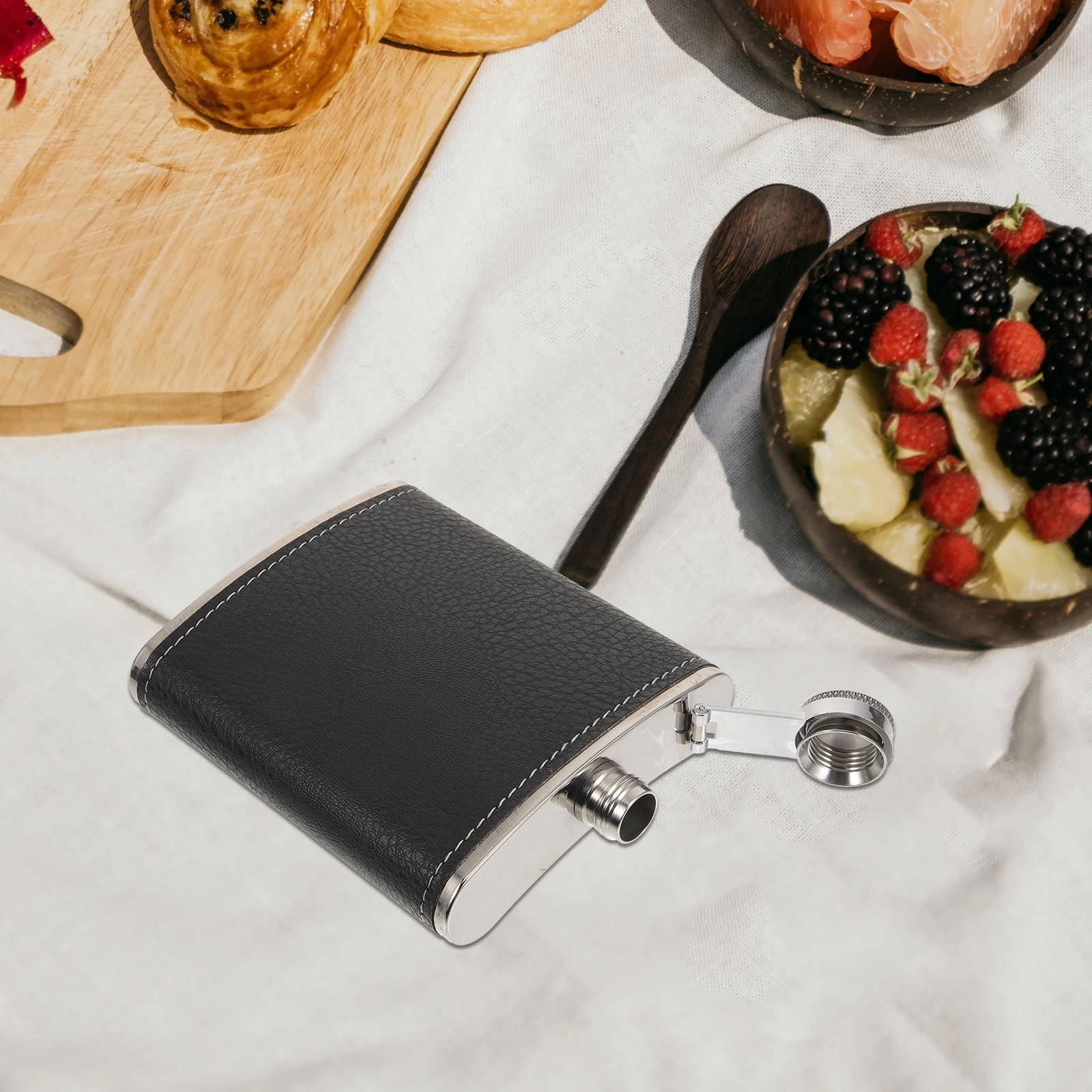 

Stainless Steel Wine Flask Small Portable Leak-Proof Liquor Container For Camping Hiking Outdoor Metal Pocket Flask Alcohol